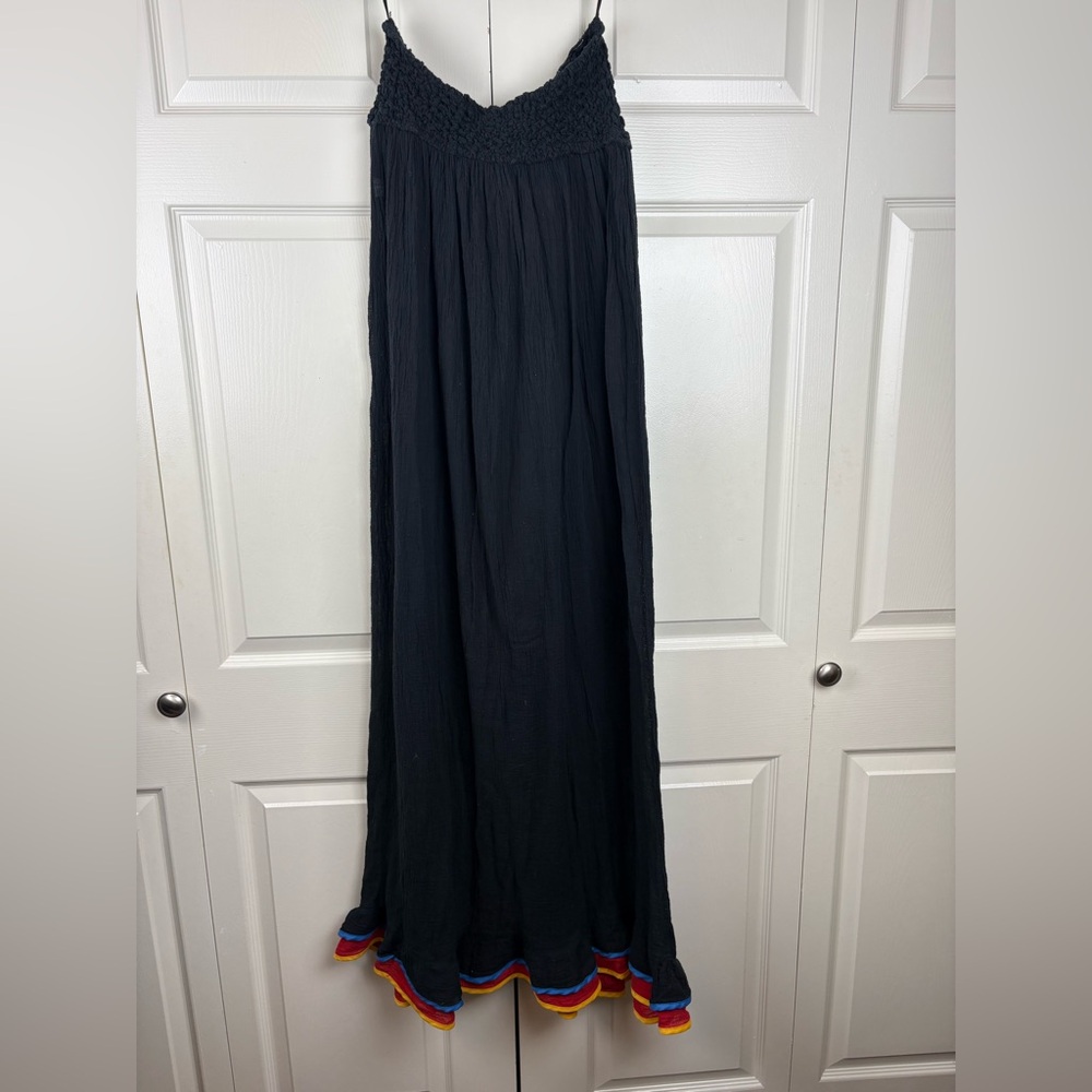 Vintage Patti Cappalli Bi-Rage 70s Boho Ruffle Maxi Dress Size small - Picture 7 of 9